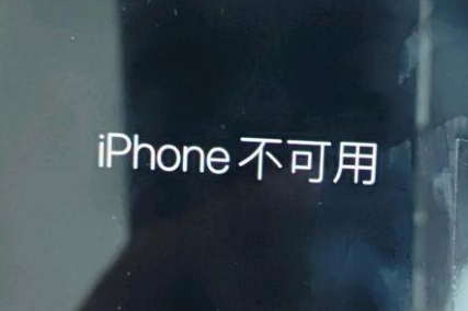 麻阳苹果服务网点分享锁屏界面显示“iPhone 不可用”如何解决 